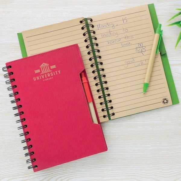 Cuaderno A5 Bolígrafo Eco GREEN LIFE