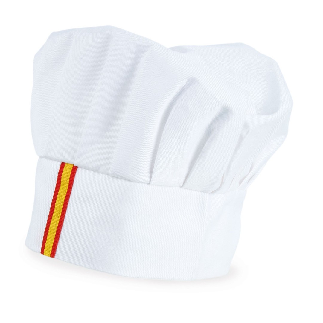 Gorro Cocinero RONCER España España / Blanco - Ref. T-049-ESP/BL Cifra