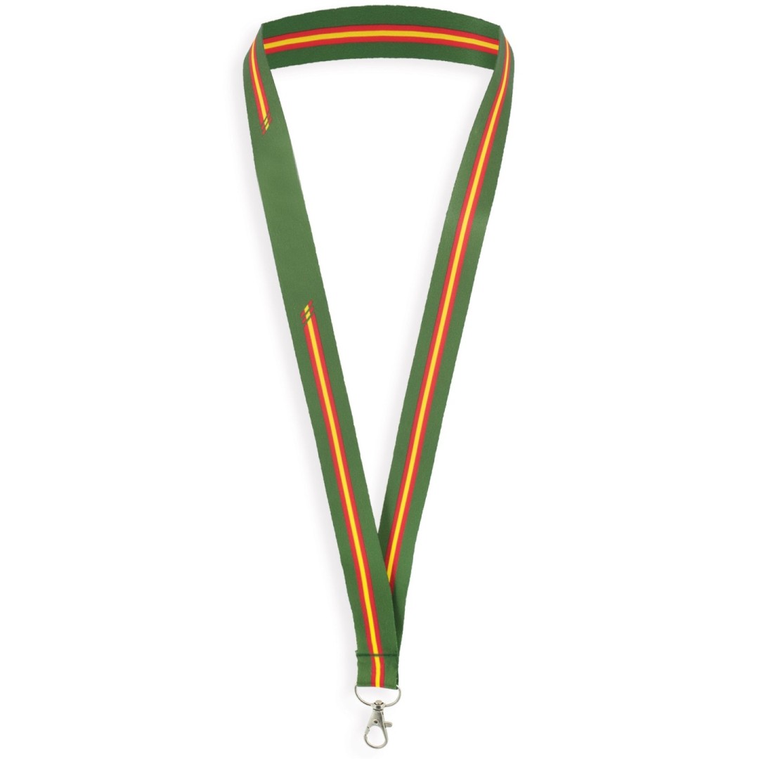 Lanyard España NATIONAL Verde - Ref. Z-996-VE Cifra