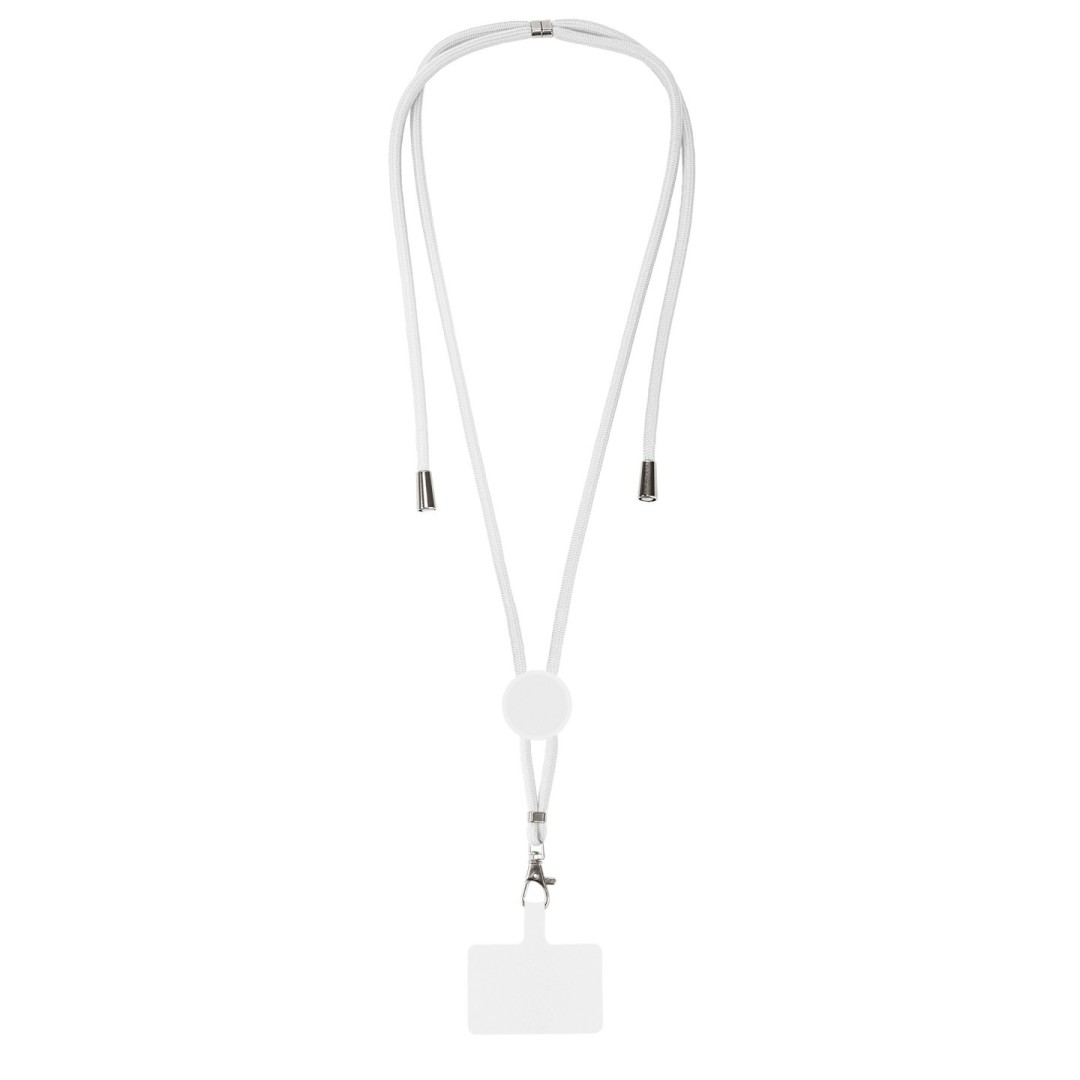 Lanyard PETERS Blanco - Ref. 10790-BL Cifra