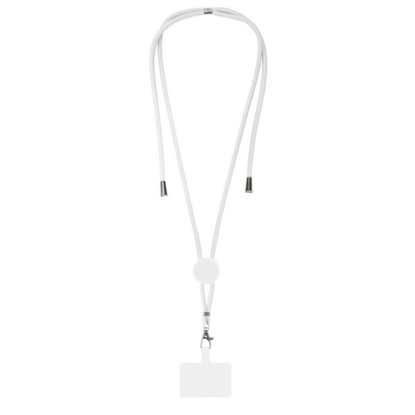 Lanyard PETERS Blanco - Ref. 10790-BL Cifra