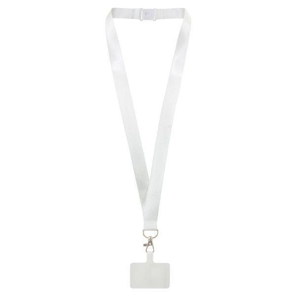 Lanyard Porta Móvil KEISY Blanco - Ref. 10760-BL Cifra