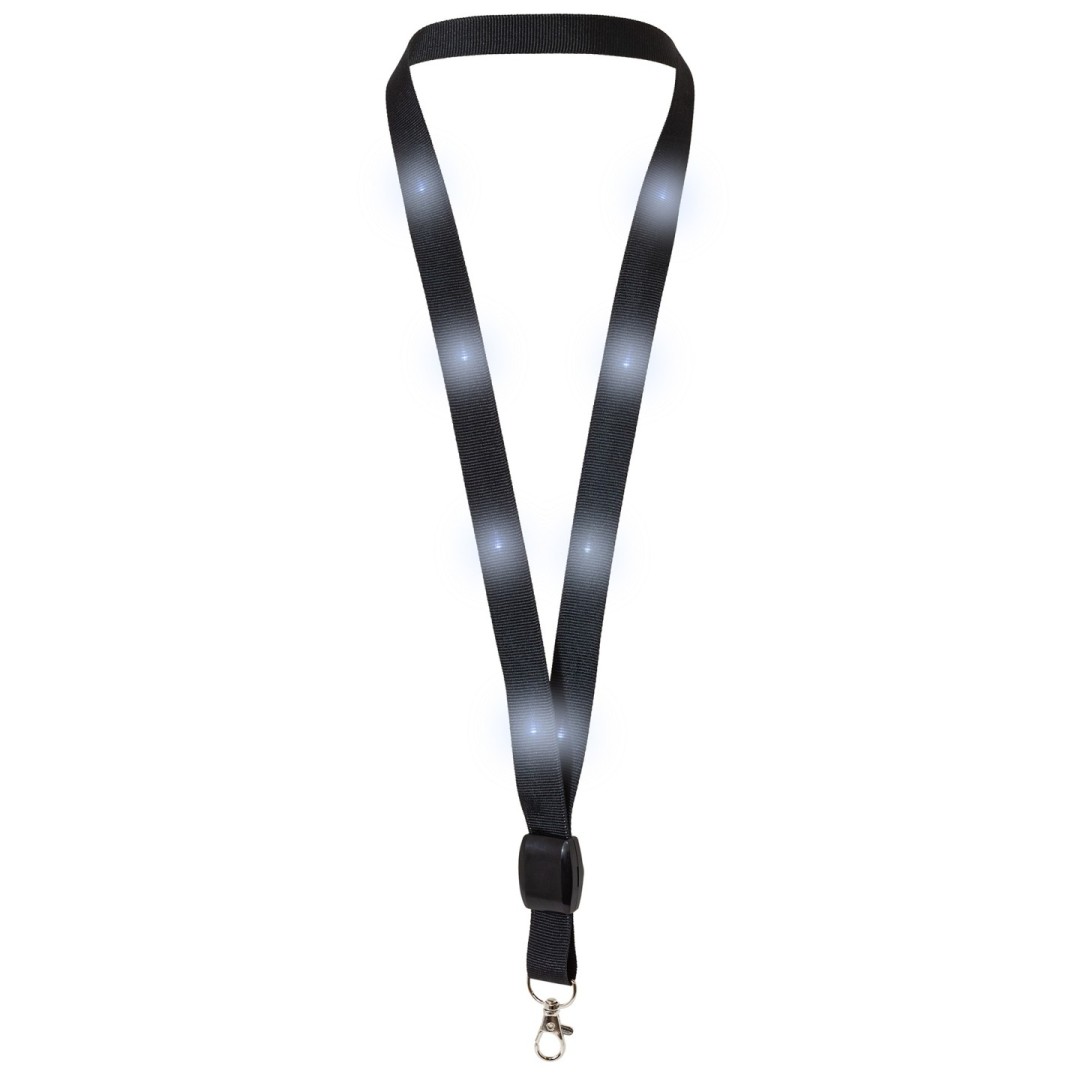 Lanyard VIP Luminoso LED FLIKER Negro - Ref. 10602-NE Cifra