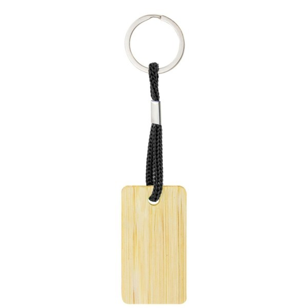 Llavero Bambú RECTANGULAR YIBIN