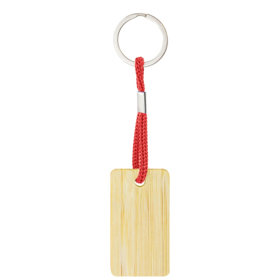 Llavero Bambú RECTANGULAR YIBIN