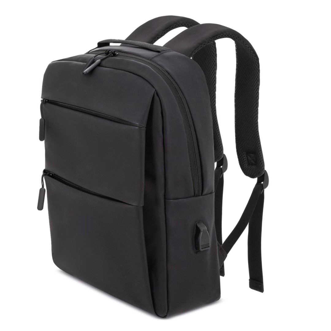 Mochila Portaordenador DAVIS PU Negro - Ref. 10785-NE Cifra