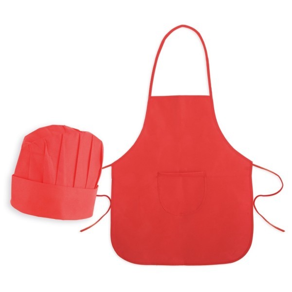 Set Infantil Delantal y Gorro Non Woven INFANT