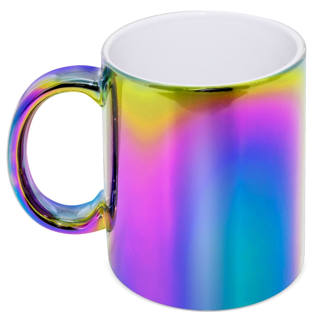 Taza Cerámica Metalizada Multicolor SYBAL