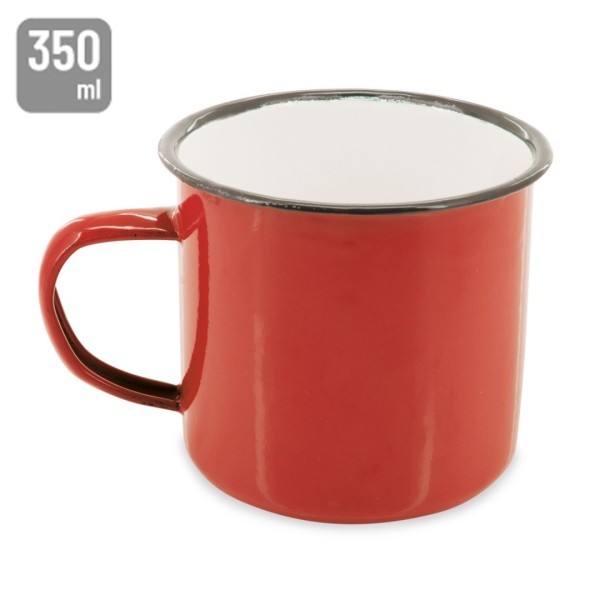 Taza Esmaltada RETRO Rojo - Ref. 60010-RO Cifra