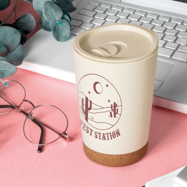 Vaso Térmico Doble Pared PP y Corcho VENEZA