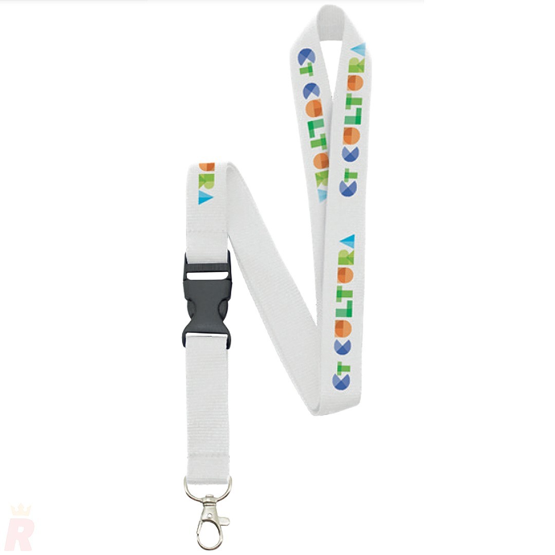 Lanyard Doble Sin Hilo Porta Móvil Sublimación MINK Blanco - Ref. Z-1047 Cifra