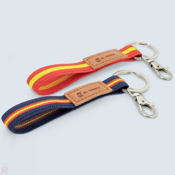 Llavero Mosquetón España ELÁSTICO