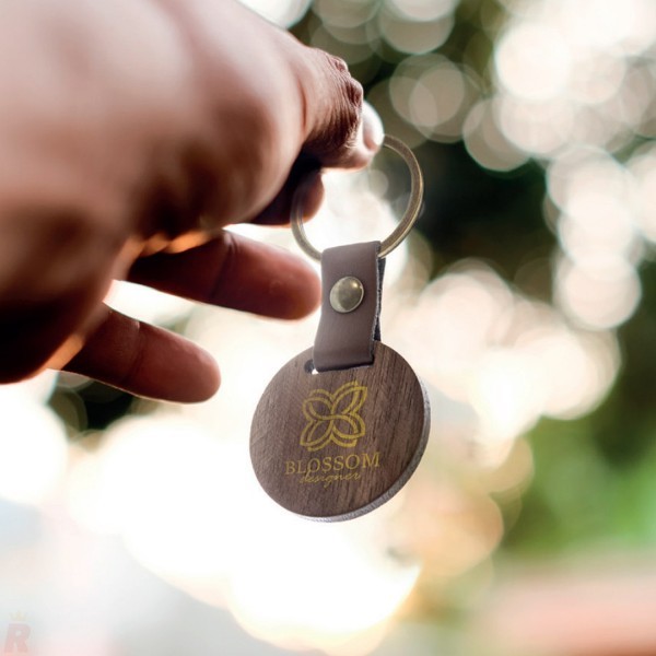 Llavero Madera Redondo SAMOA - Ref. 10743 Cifra