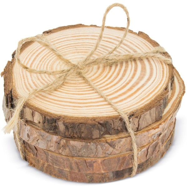 Set Posavasos Madera JANAKI - Ref. 10125 Cifra