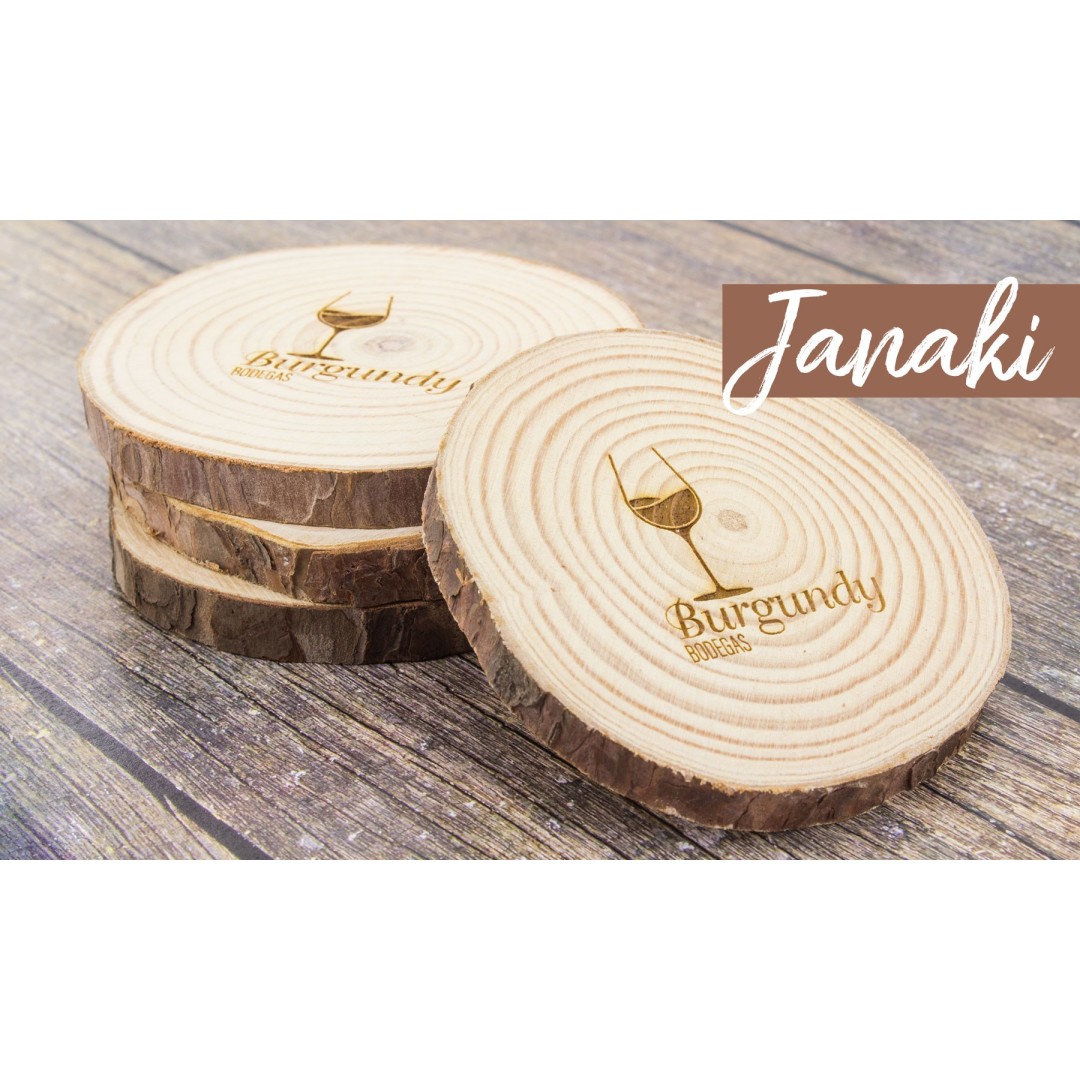 Set Posavasos Madera JANAKI