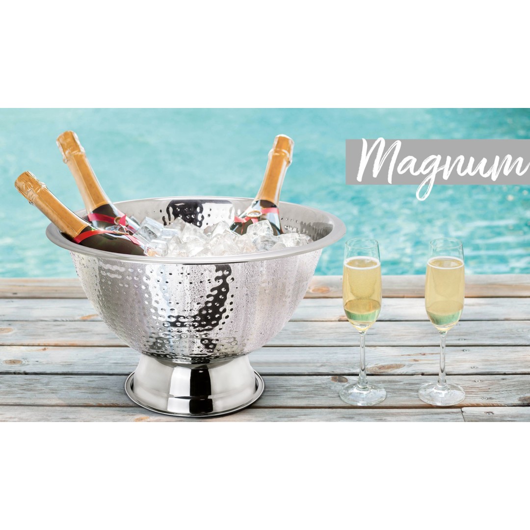 Cubitera Champanera Acabado Martilleado MAGNUM