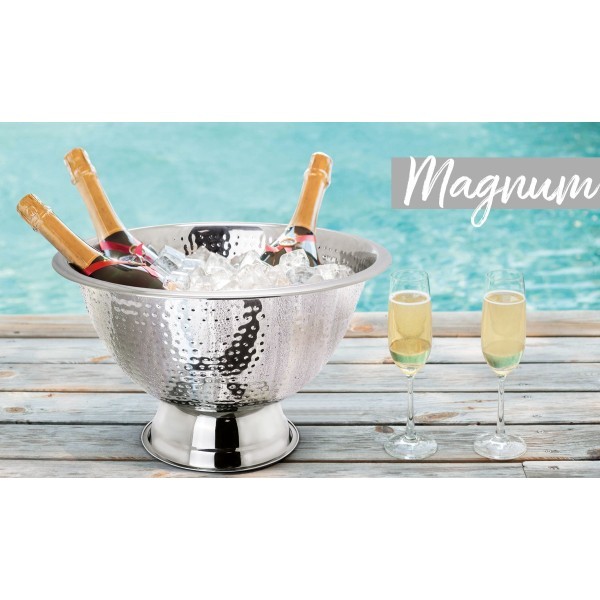 Cubitera Champanera Acabado Martilleado MAGNUM