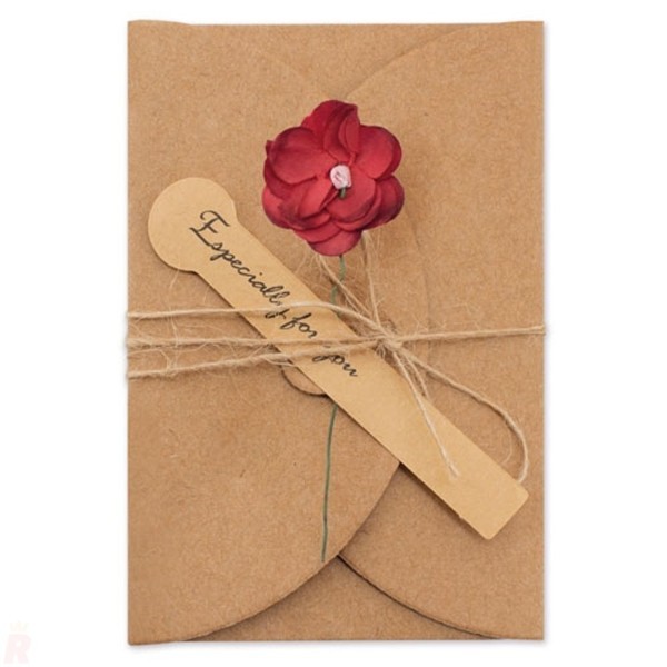 Tarjetas Presentación Vintage Flores Secas (Pack 10)