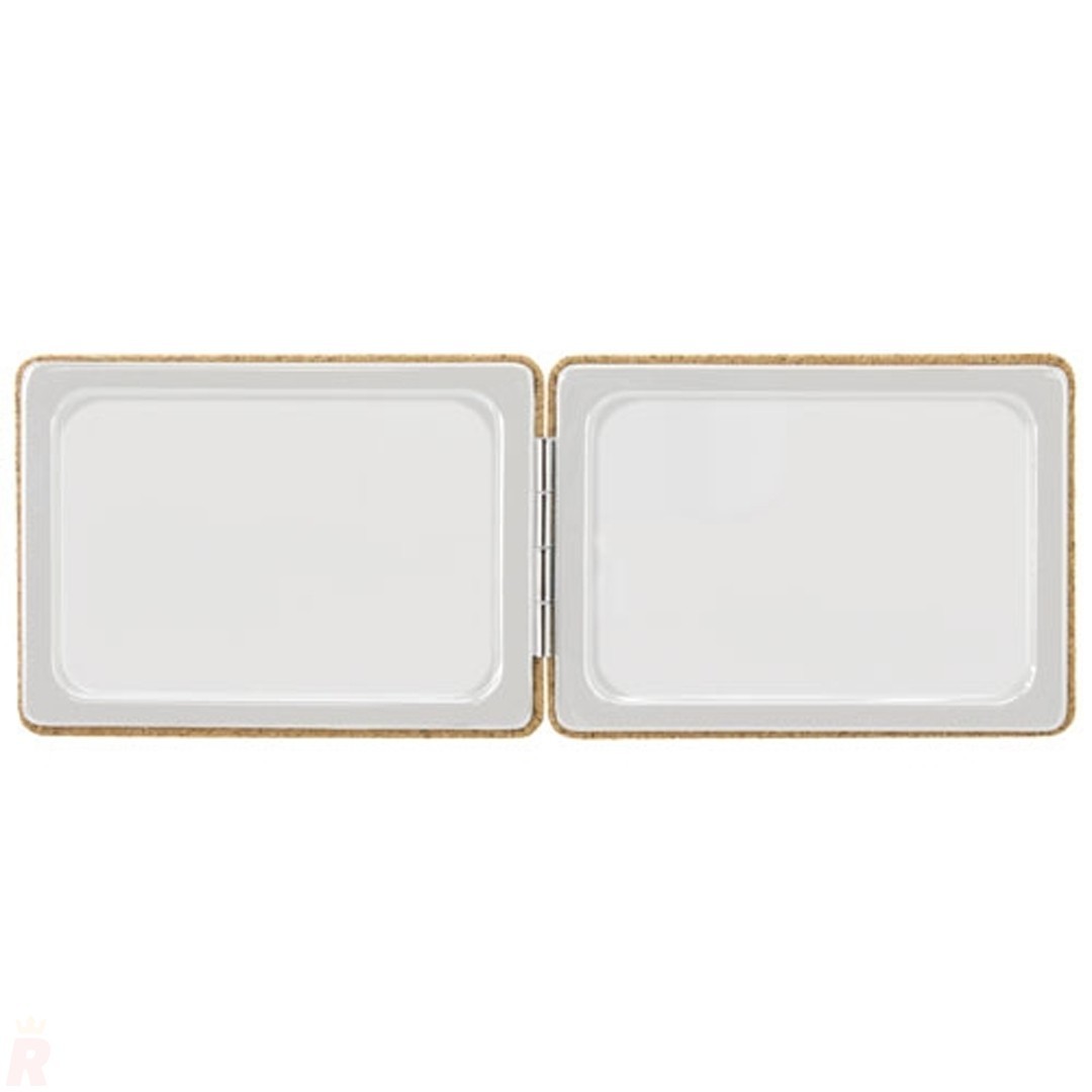 Espejo Bolsillo Plegable Corcho Cuadrado BIANCA