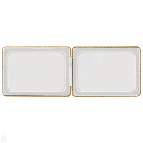 Espejo Bolsillo Plegable Corcho Cuadrado BIANCA