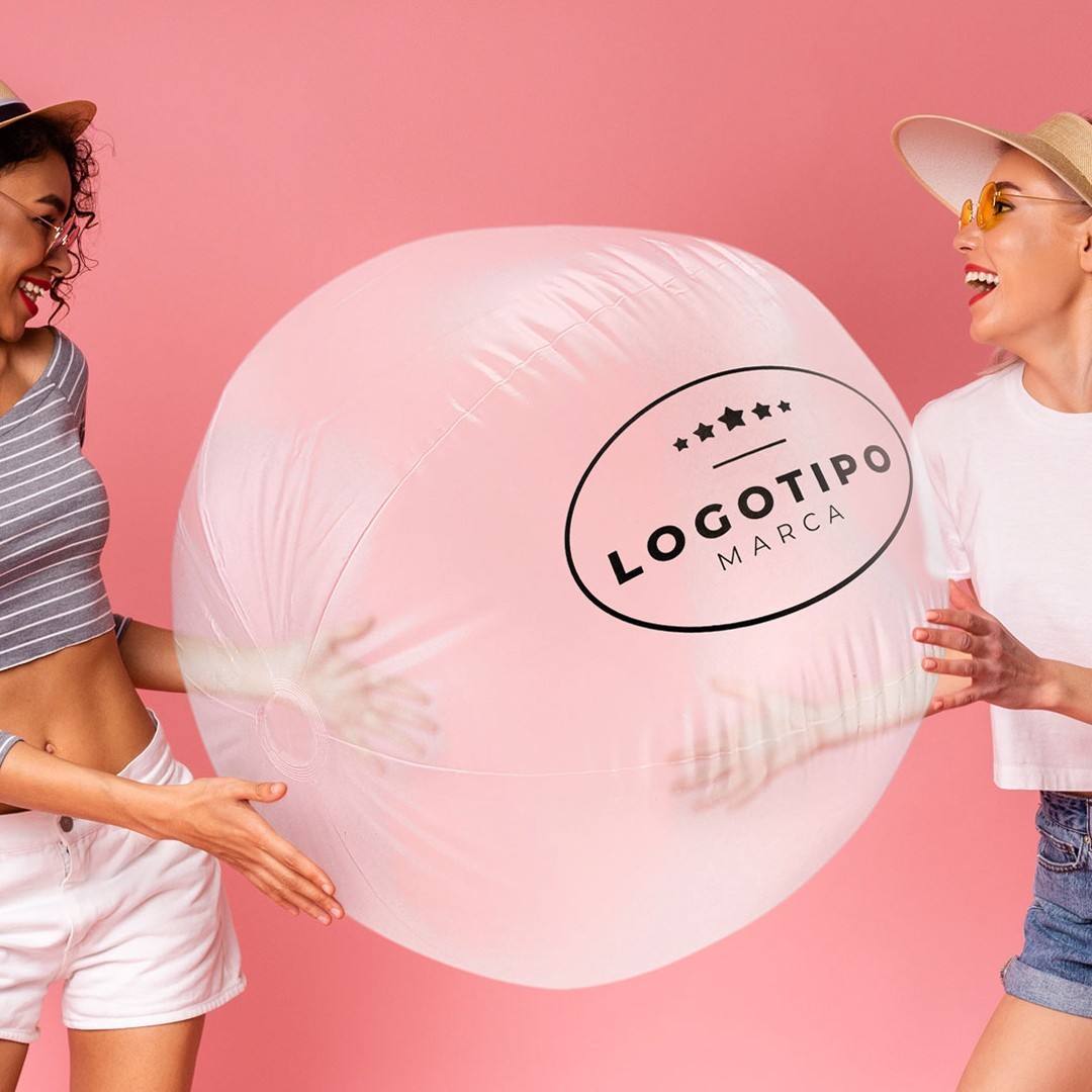 Balón Playa Gigante Blanco Translúcido FLOTS