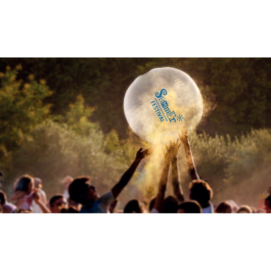 Balón Playa Gigante Blanco Translúcido FLOTS