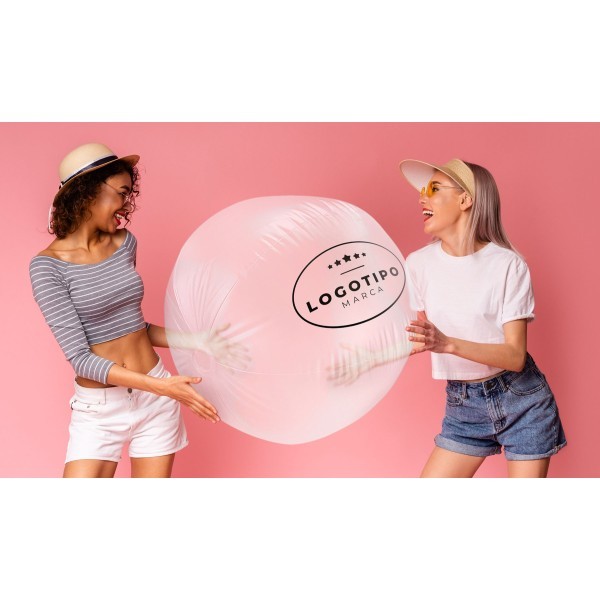 Balón Playa Gigante Blanco Translúcido FLOTS