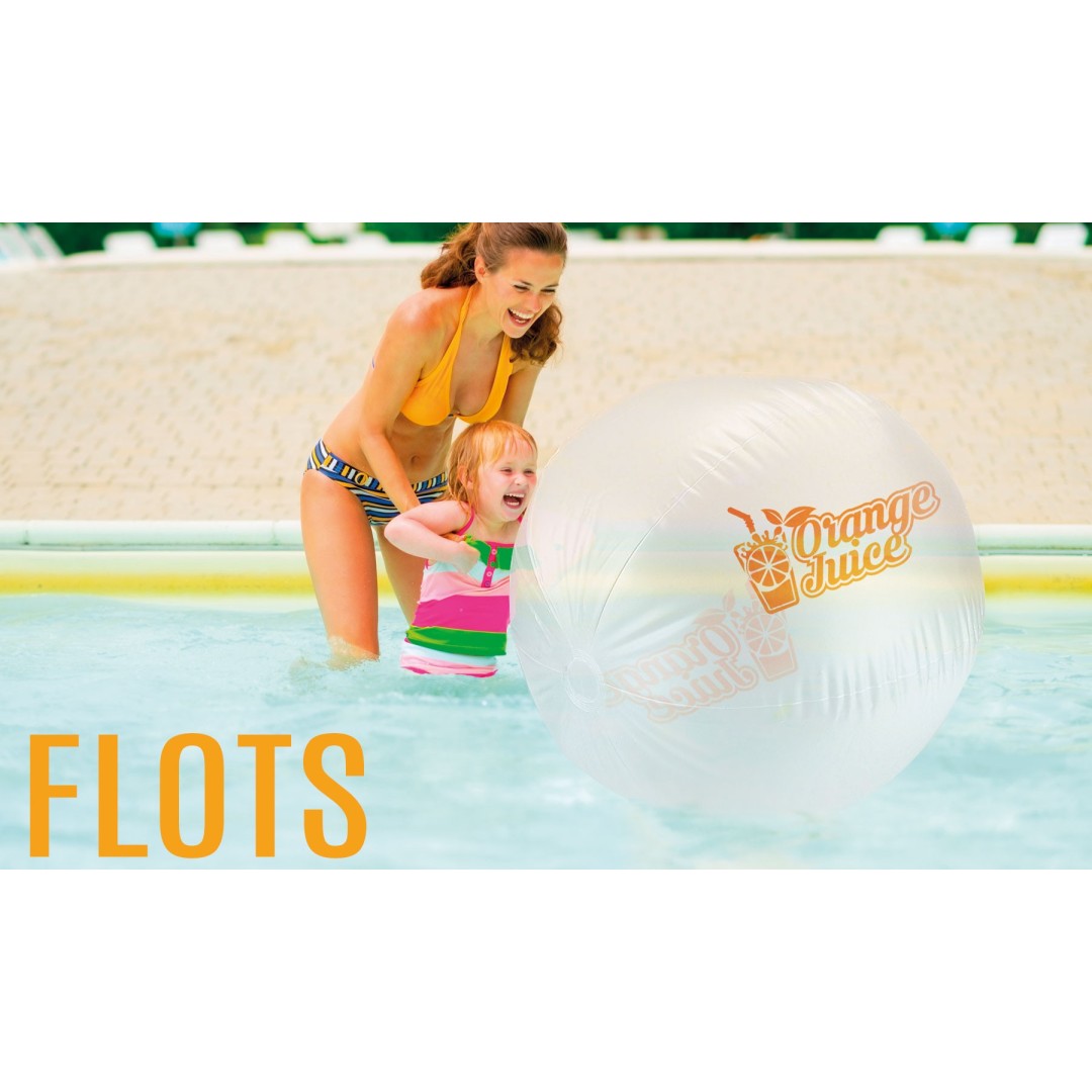 Balón Playa Gigante Blanco Translúcido FLOTS