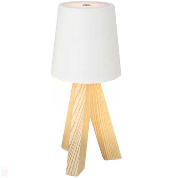 Lámpara LED Patas Madera Natural OTI