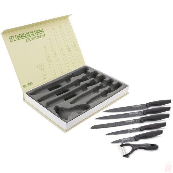 Juego Cuchillos Cocina Profesional TITÁN 6 Piezas - Ref. 10655 Cifra