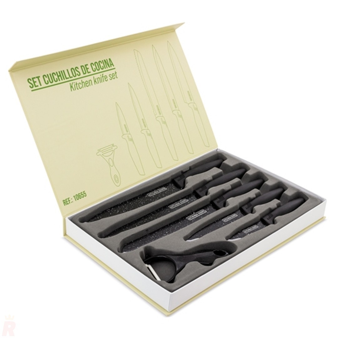 Juego Cuchillos Cocina Profesional TITÁN 6 Piezas