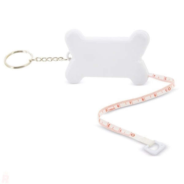 Llavero Cinta Métrica HUESO