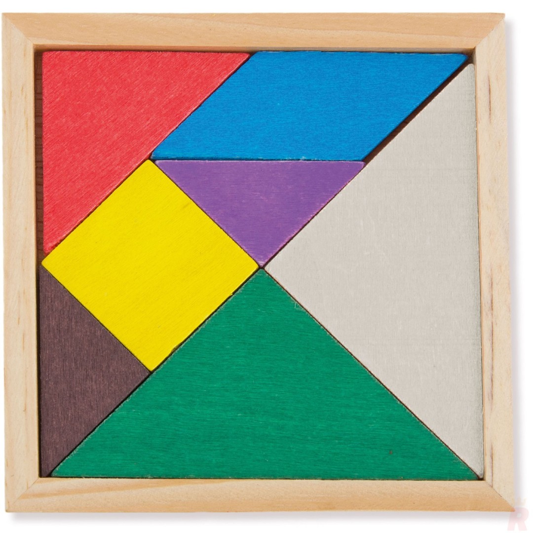Puzzle Tangram Madera LOKY - Ref. E-060 Cifra
