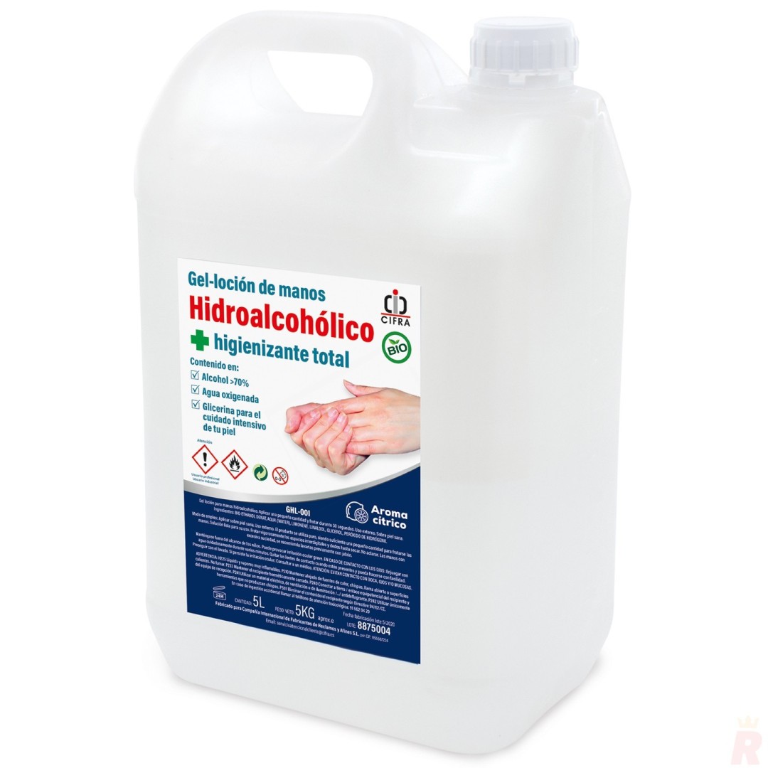 Gel-loción Hidroalcohólico Manos Aroma Cítrico