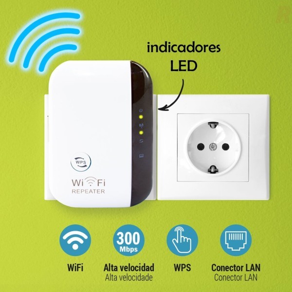 Repetidor Señal WiFi PLATINUM - Ref. Z-1072 Cifra