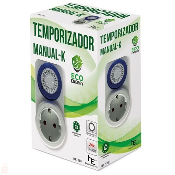 Temporizador Mecánico Enchufable Manual KURSIM
