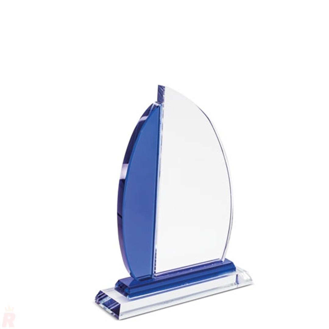 Trofeo Cristal Velas Barco Pequeño VEGA