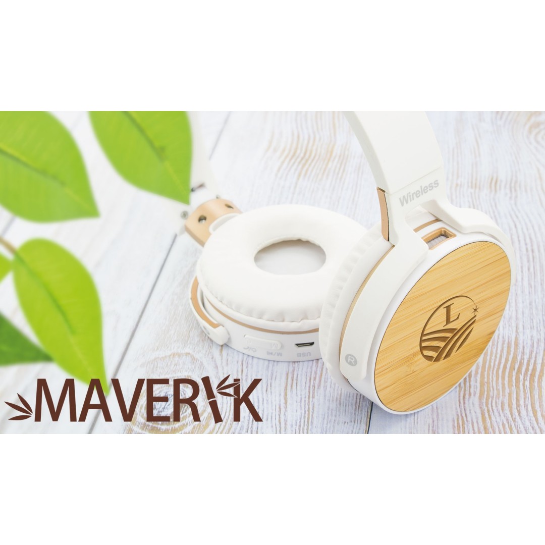 Auriculares Inalámbricos Plegables Bambú MAVERICK