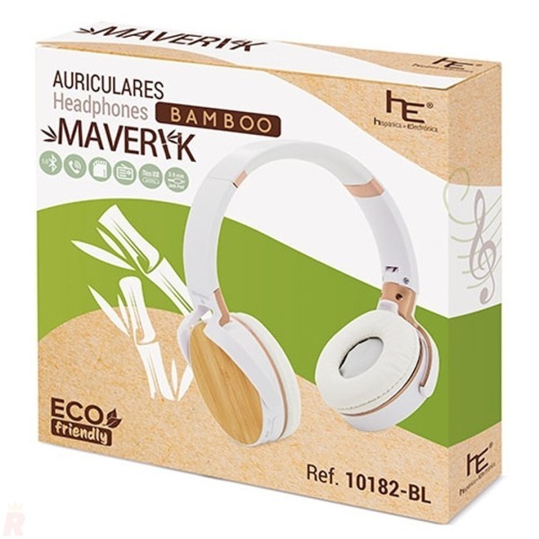 Auriculares Inalámbricos Plegables Bambú MAVERICK