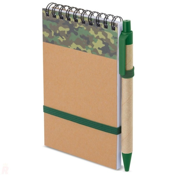 Bloc Notas A6 Camuflaje SAFARI Verde - Ref. 10400-VE Cifra
