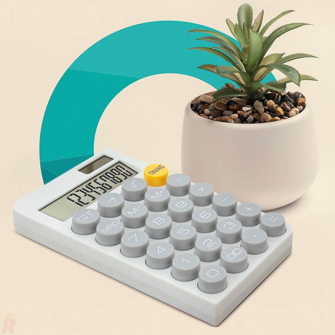 Calculadora Mecánica TEKAL Blanco - Ref. 10575 Cifra