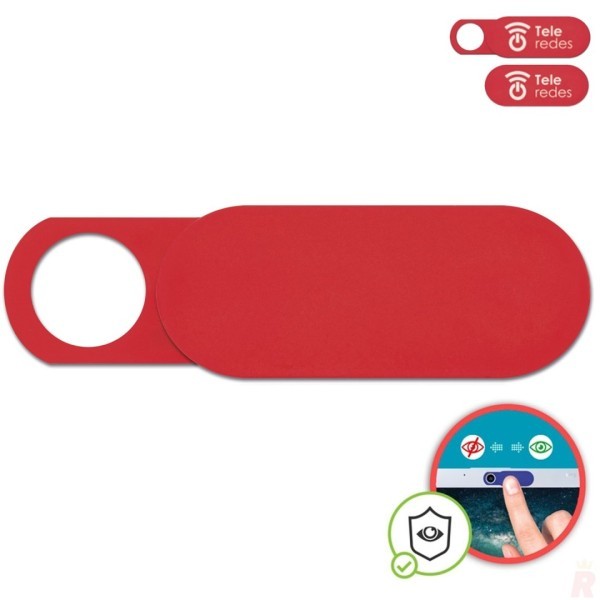 Protector Cámara Webcam AK Rojo - Ref. A-602-RO Cifra
