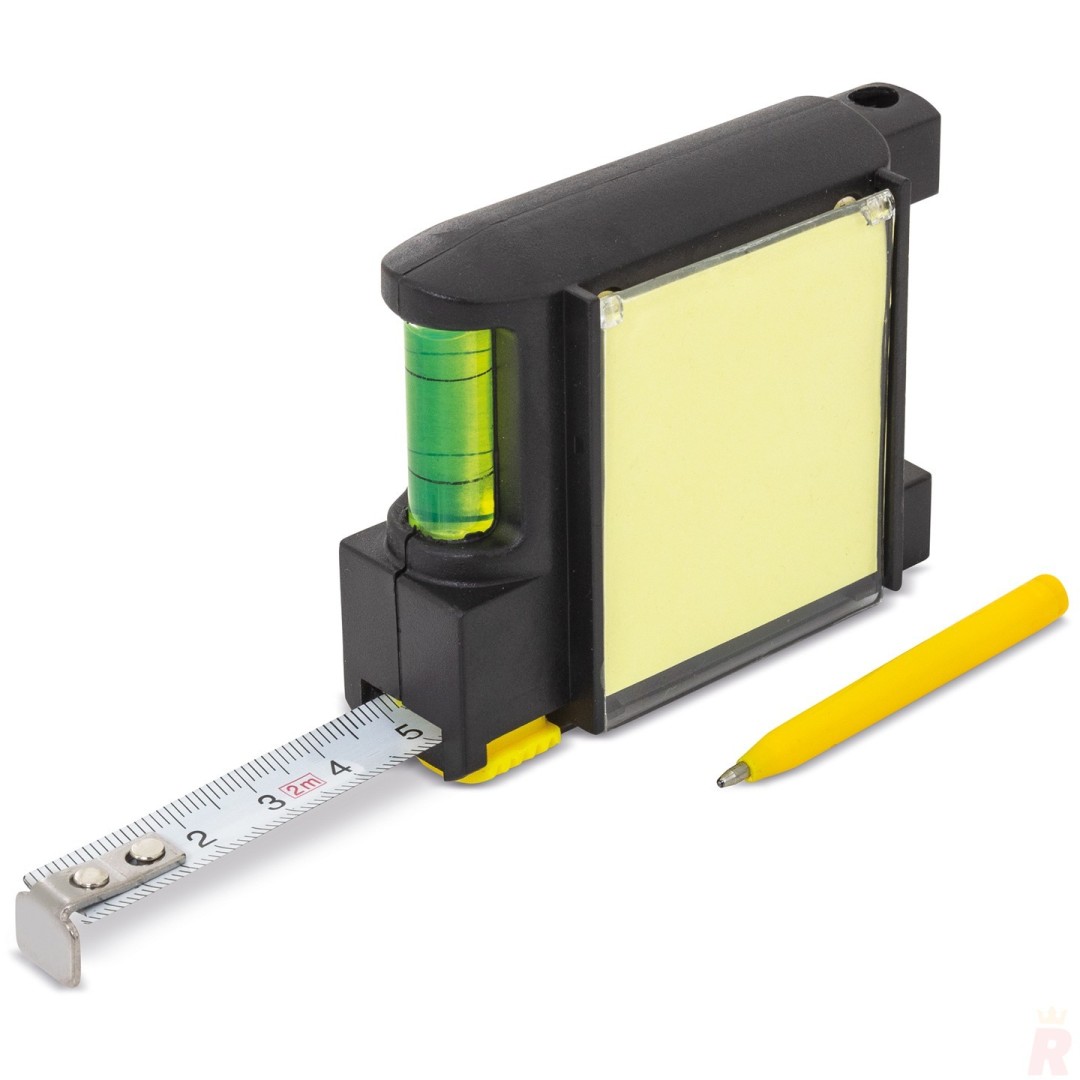 Flexómetro 2M Nivel Notas MEDY Negro - Ref. B-106-NE Cifra