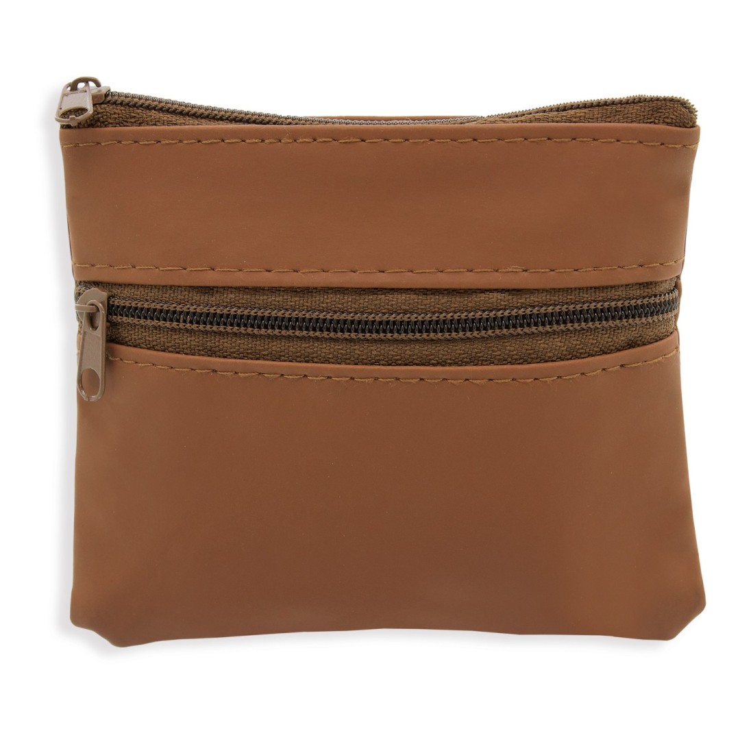 Monedero Doble Cremallera LAUREN Marrón - Ref. B-626-MR Cifra