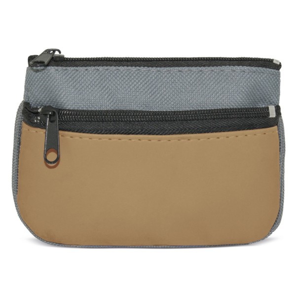 Monedero Bicolor 2 Cremalleras DUBLE