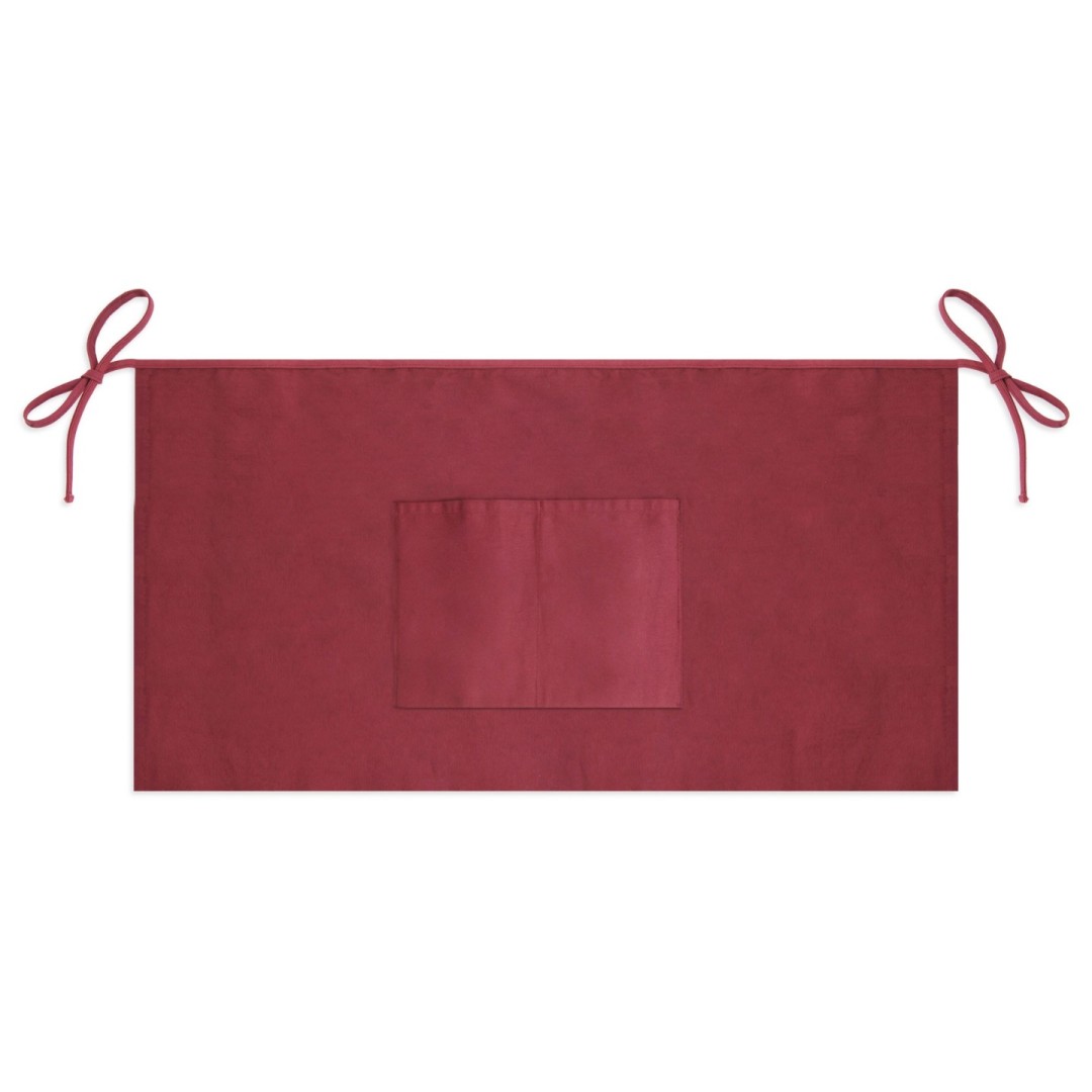 Mandil Profesional Camarero Mediano Algodón ANDRÉ 82x44 cm Burdeos - Ref. T-181-BU Cifra