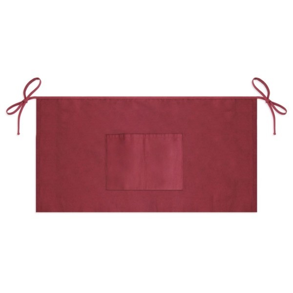 Mandil Profesional Camarero Mediano Algodón ANDRÉ 82x44 cm Burdeos - Ref. T-181-BU Cifra