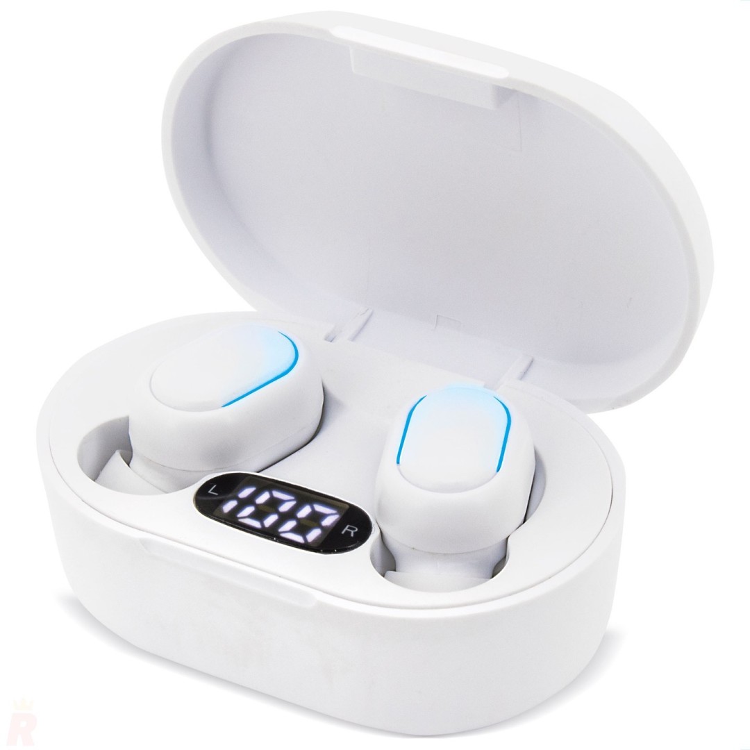 Auriculares Deportivos Inalámbricos Indicador Batería GINO Blanco - Ref. Z-1711 Cifra