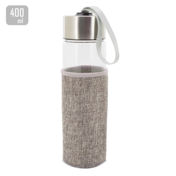 Botella Cristal CASS Gris - Ref. Z-9382-GR Cifra