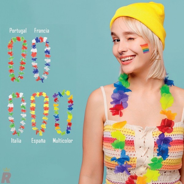 Collar Hawaiano Paises Multicolor SUPPORT